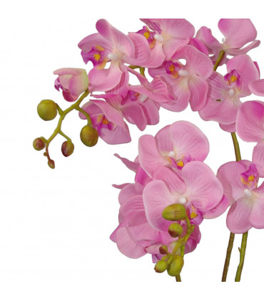60cm Artificial Luxury Orchid -Triple Stem - Pink Realistic Plant