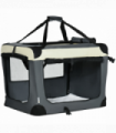 70cm Foldable Pet Carrier w/ Cushion for Mini Dogs and Cats - Grey Pawhut