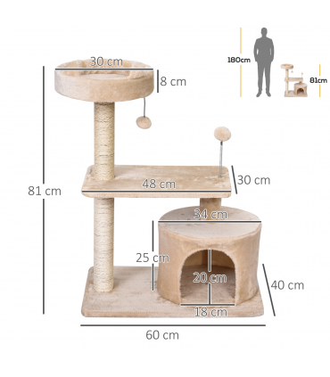 Cat Tree Scratching Post Tower