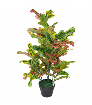 90cm Artificial Codiaeum Multicoloured House Plant - Large