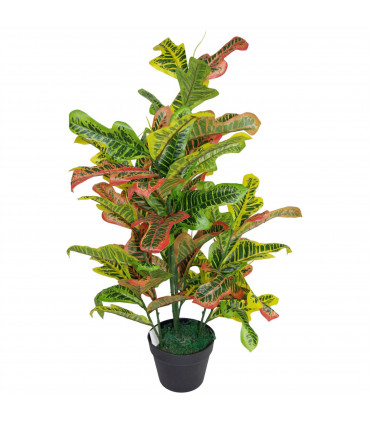 90cm Artificial Codiaeum Multicoloured House Plant - Large