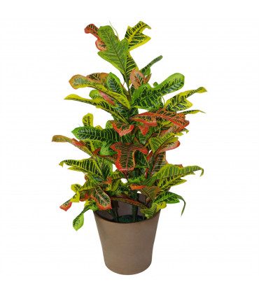 90cm Artificial Codiaeum Multicoloured House Plant - Large