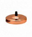 Side Fitting Ceiling Rose 108mm Diameter Single Outlet~1463