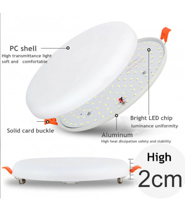 LED Ceiling Light Panel Down Light Round Recessed Kitchen Bathroom Wall Lamps~1437