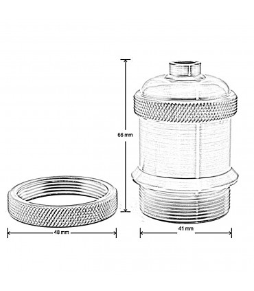 Black E27 Metal Lamp/Bulb Holder Ideal for Vintage Edison Filament Bulbs Antique metal~2934