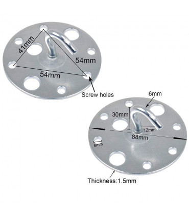 Ceiling Hook Plate Fixing Bracket for Chandelier Lights Heavy duty Steel Type 2 Hook~2705