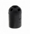 Black Screw E27 Light Bulb Lamp Holder Base Pendant Socket~3654