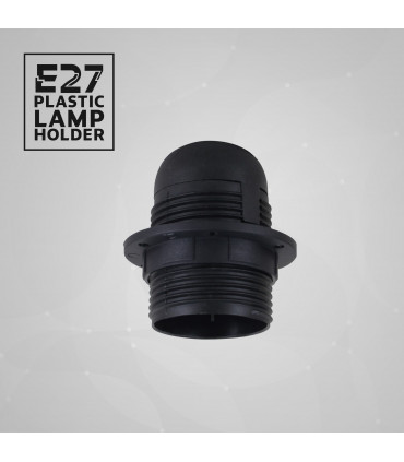 Black click in Screw E27 Light Bulb Lamp Holder Base Pendant Socket~3651