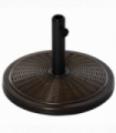 Outsunny Cantilever Offset Umbrella Base Cement Parasol Stand, Black