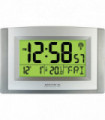 Acctim Status Radio Controlled Acctim Stratus Smartlite Wall/Desk Clock, Silver 74057