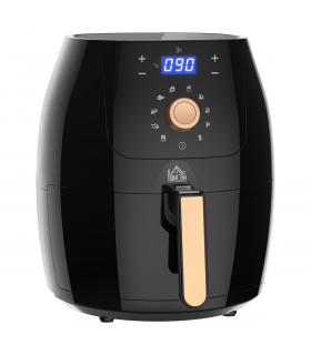 Air Fryer Digital Display Adjustable Temperature Black 37H x 41L x 33Wcm