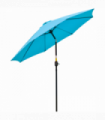 Outsunny 2.6M Patio Umbrella Outdoor Sunshade Canopy w/ Tilt and Crank Blue
