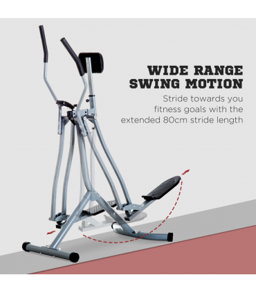 Air Walker Glider Cross Trainer Fitness Machine with LCD for Home Gym HOMCOM