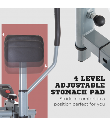 Air Walker Glider Cross Trainer Fitness Machine with LCD for Home Gym HOMCOM