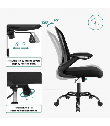 Drafting Chair Swivel Wheels Adjustable Seat Height Breathable Mesh Stable Frame