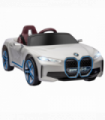 BMW i4 Licensed 12V Kids Electric Ride-On w/ Portable Battery - White