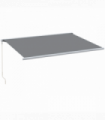 Outsunny 4x3m Full Cassette Electric Retractable Awning for Patio Door Window