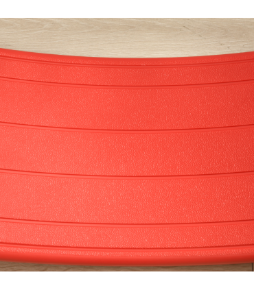 Balance Board Red PE 19.5H x 82L x 27.5Wcm Kids Wobble Board Stepping Stone