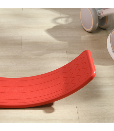 Balance Board Red PE 19.5H x 82L x 27.5Wcm Kids Wobble Board Stepping Stone