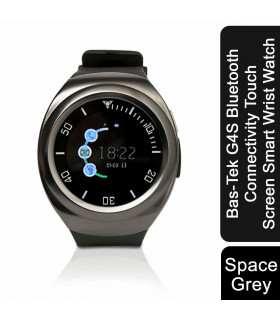 Bas-Tek G4S Bluetooth Connectivity Touch Screen Smart Wrist Watch, space Grey