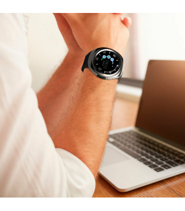 Bas-Tek G4S Bluetooth Connectivity Touch Screen Smart Wrist Watch, space Grey