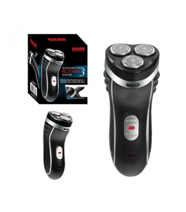 Bauer Rotary 3 head Rechg Shaver Rechargeable and Cordless