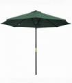 Outsunny Outdoor Market Table Parasol Umbrella Sun Shade with 8 Ribs, Green