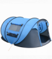 Camping Tent Dome Pop-up Tent with Windows for 4-5 Person Sky Blue