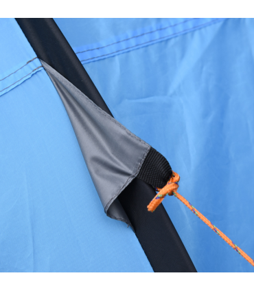 Camping Tent Dome Pop-up Tent with Windows for 4-5 Person Sky Blue