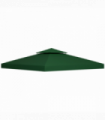 Outsunny 3(m) 2 Tier Garden Gazebo Top Cover Replacement Canopy Roof Dark Green