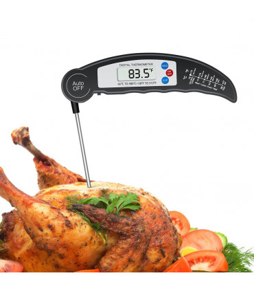 Digital Food Thermometer - BLACK