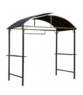 Gazebo Marquee Canopy Awning Shelter Garden Patio BBQ Tent Grill Black