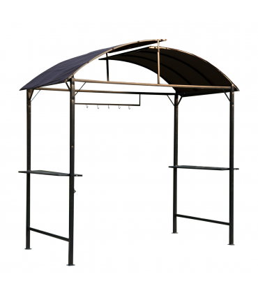 Gazebo Marquee Canopy Awning Shelter Garden Patio BBQ Tent Grill Black