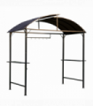 Gazebo Marquee Canopy Awning Shelter Garden Patio BBQ Tent Grill Black