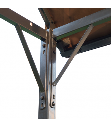 Gazebo Marquee Canopy Awning Shelter Garden Patio BBQ Tent Grill Black