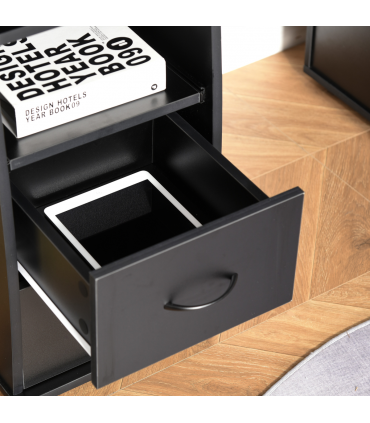 Computer Office Desk Table Workstation w/  Keyboard Tray, Drawer, Black HOMCOM