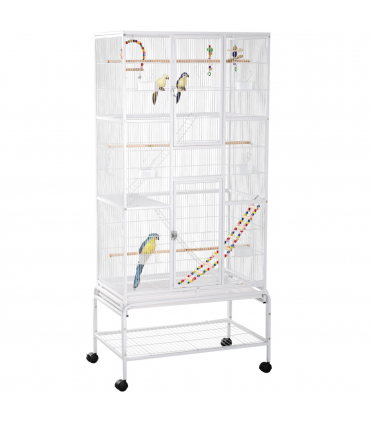 3 Tier Bird Cage W/ Stand Toy, for Canary Finch Cockatiel Parakeet Budgie