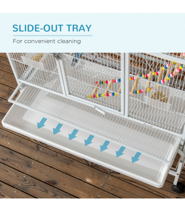 3 Tier Bird Cage W/ Stand Toy, for Canary Finch Cockatiel Parakeet Budgie