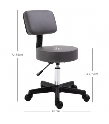 Desk Table Top Storage Unit Organiser w/ Drawers Shelf Book Holder Grey 35cm