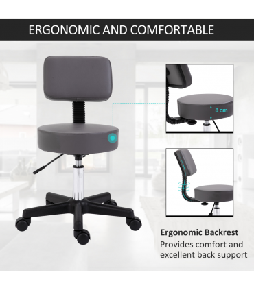 Desk Table Top Storage Unit Organiser w/ Drawers Shelf Book Holder Grey 35cm