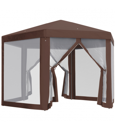 Hexagonal Garden Gazebo Party Tent Patio Marquee Canopy
