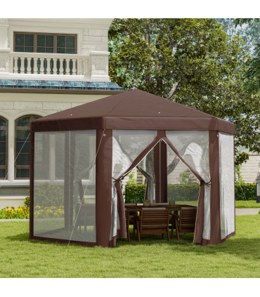 Hexagonal Garden Gazebo Party Tent Patio Marquee Canopy