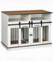 Dog Crate Furniture for Small and Large Dogs with Movable Divider