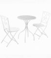3 Piece Garden Bistro Set w/ Mosaic Top for Patio, Balcony, Poolside