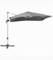 3 x 3(m) Cantilever Roma Parasol Garden Umbrella with Cross Base Grey