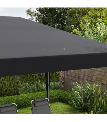 3 x 6 m Pop Up Gazebo Patio Party Event Heavy Duty Canopy Black