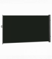 3x2M Retractable Side Awning Screen Fence Patio Privacy Divider Black