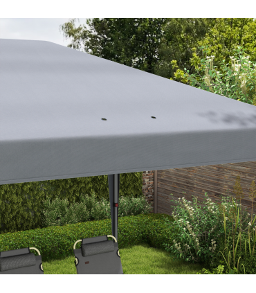 3 x 6 m Pop Up Gazebo Patio Party Event Heavy Duty Canopy Grey