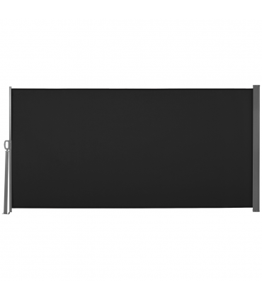 3x1.6M Retractable Side Awning Screen Fence Patio Privacy Divider Black