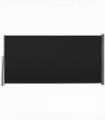 3x1.6M Retractable Side Awning Screen Fence Patio Privacy Divider Black